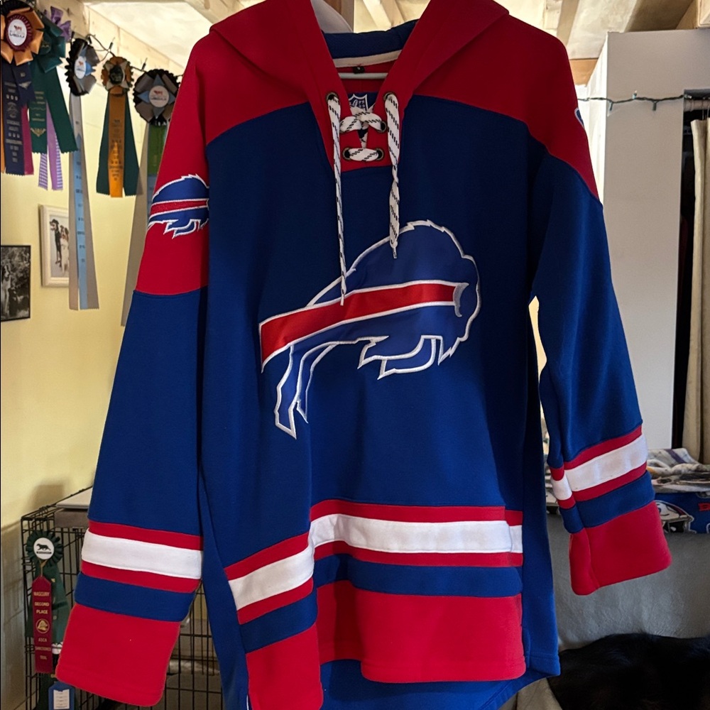 Buffalo Bills Blue and Red Hoodie